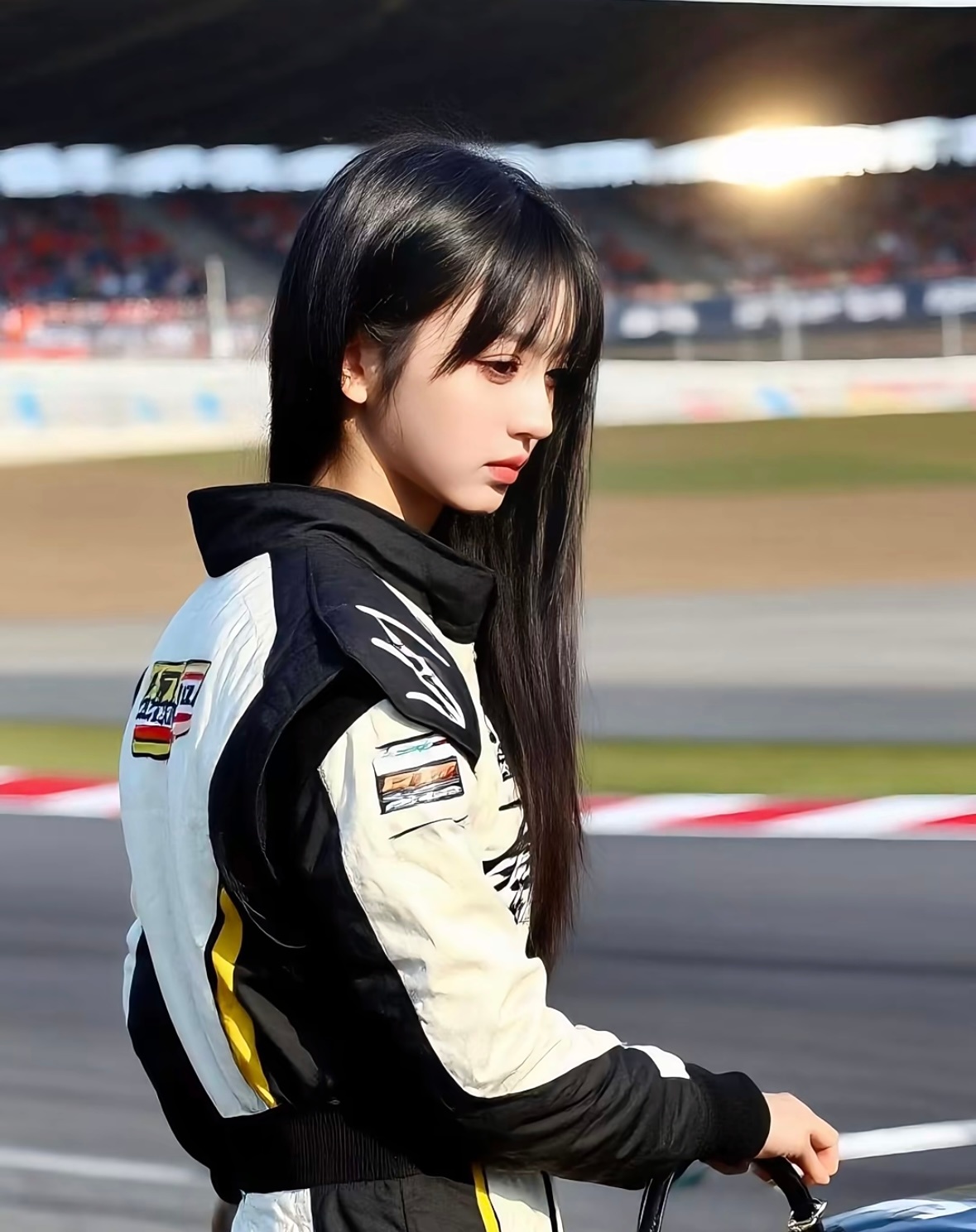 田曦薇一出场就杀死了赛车服比赛🏎️🏁 ​​​