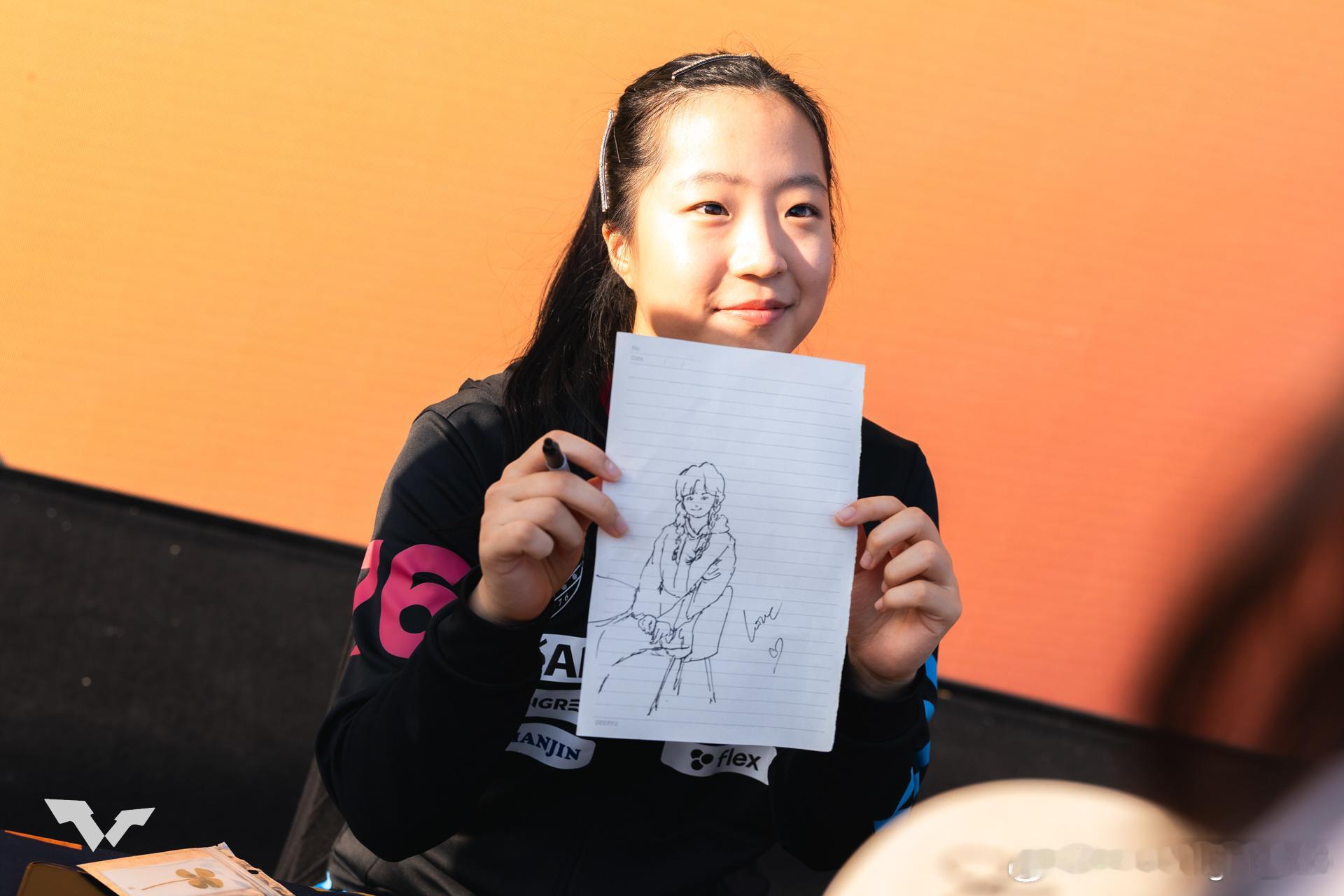 WTT中国大满贯2025 申裕斌 球员见面会📸️饭撒小女孩～ ​​​