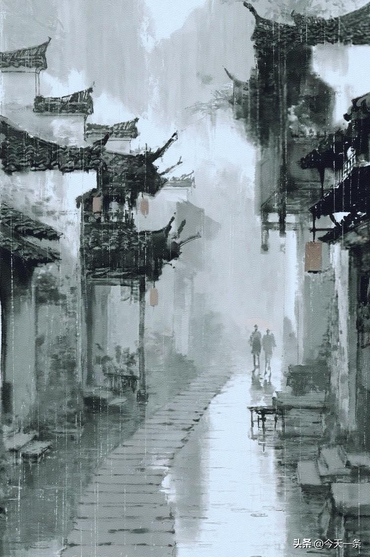 [微风]《天净沙.雨巷》
古巷烟雨朦胧
云烟漫入眉峰
伞底行人影重
墨天如卷
人
