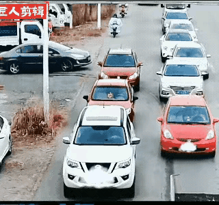 没脾气了吧？
这家伙也太不把自己当外人了，左转让直行都忘记了，拐进来就往里挤，不