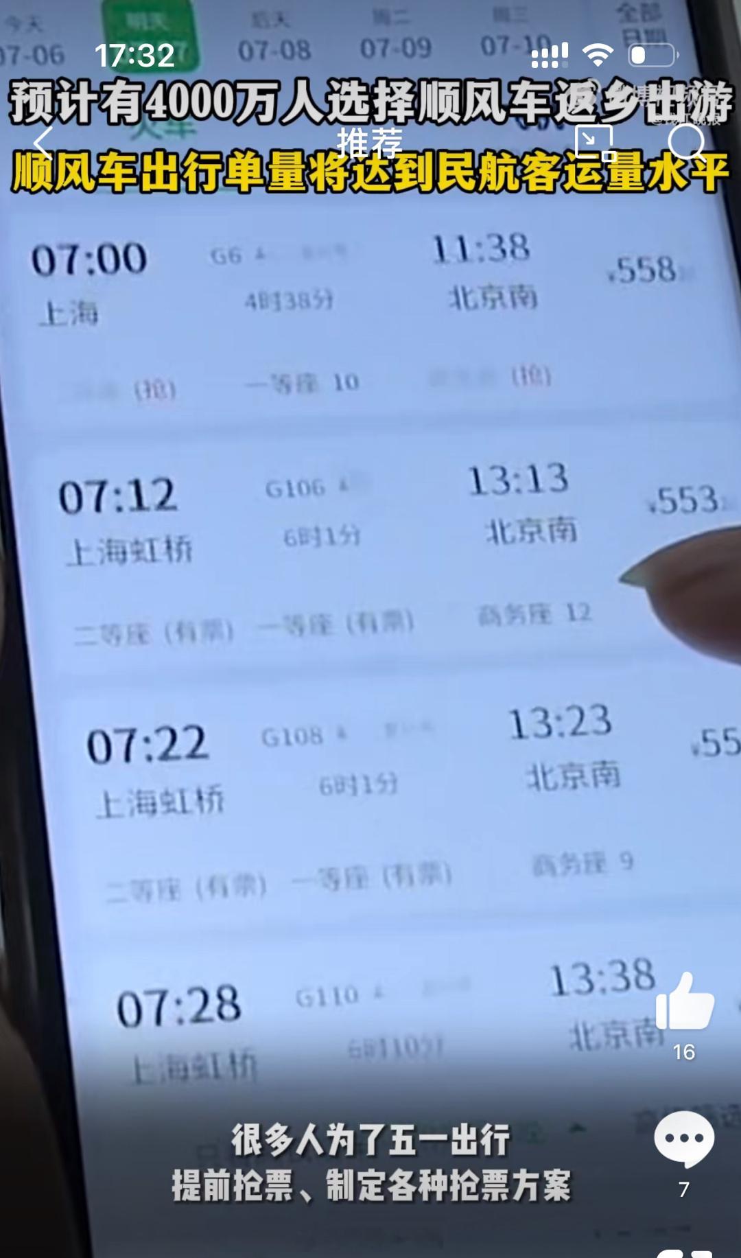 #00后没抢到票打车3000多公里回家# 五一放假运输又将迎来一个新的高峰，抢票