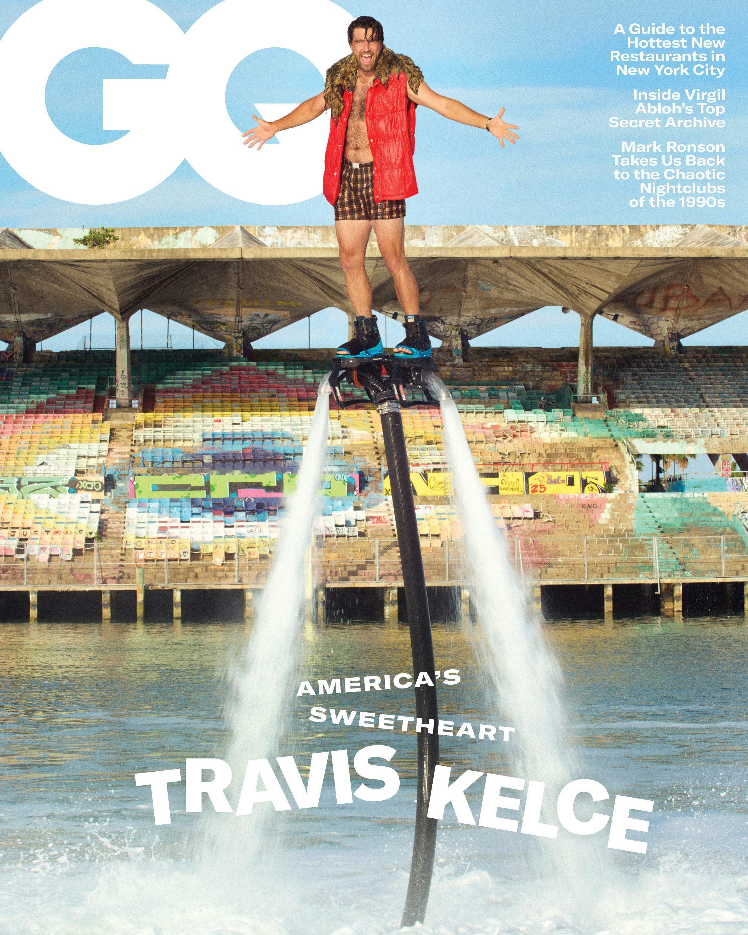 霉霉男友Travis Kelce登上《GQ》杂志封面，今天他和霉霉共同揭晓霉霉新