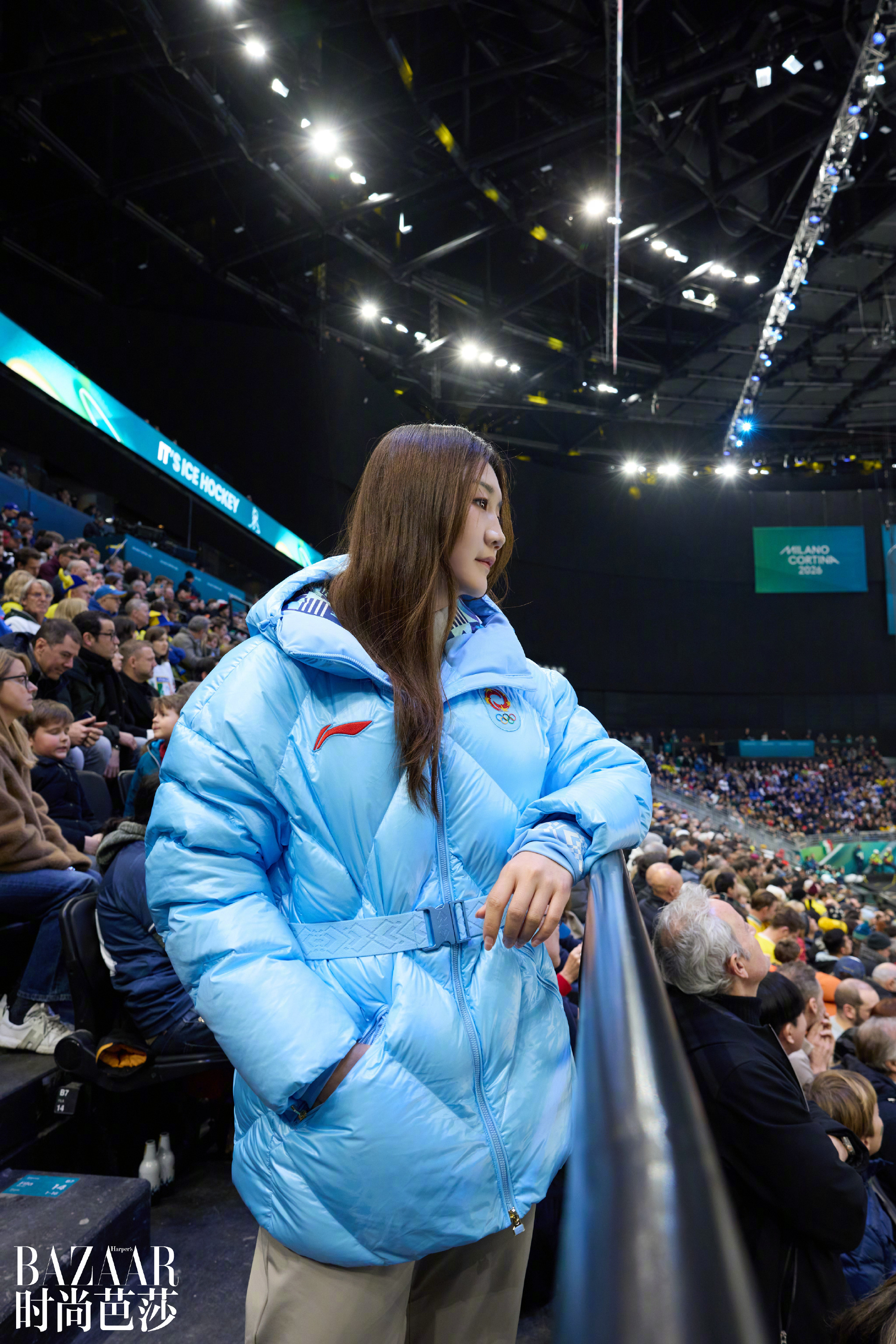 陈梦芭莎米兰冬奥梦之旅蓝色小兔🐰去米兰看冬奥会冰球🏒啦