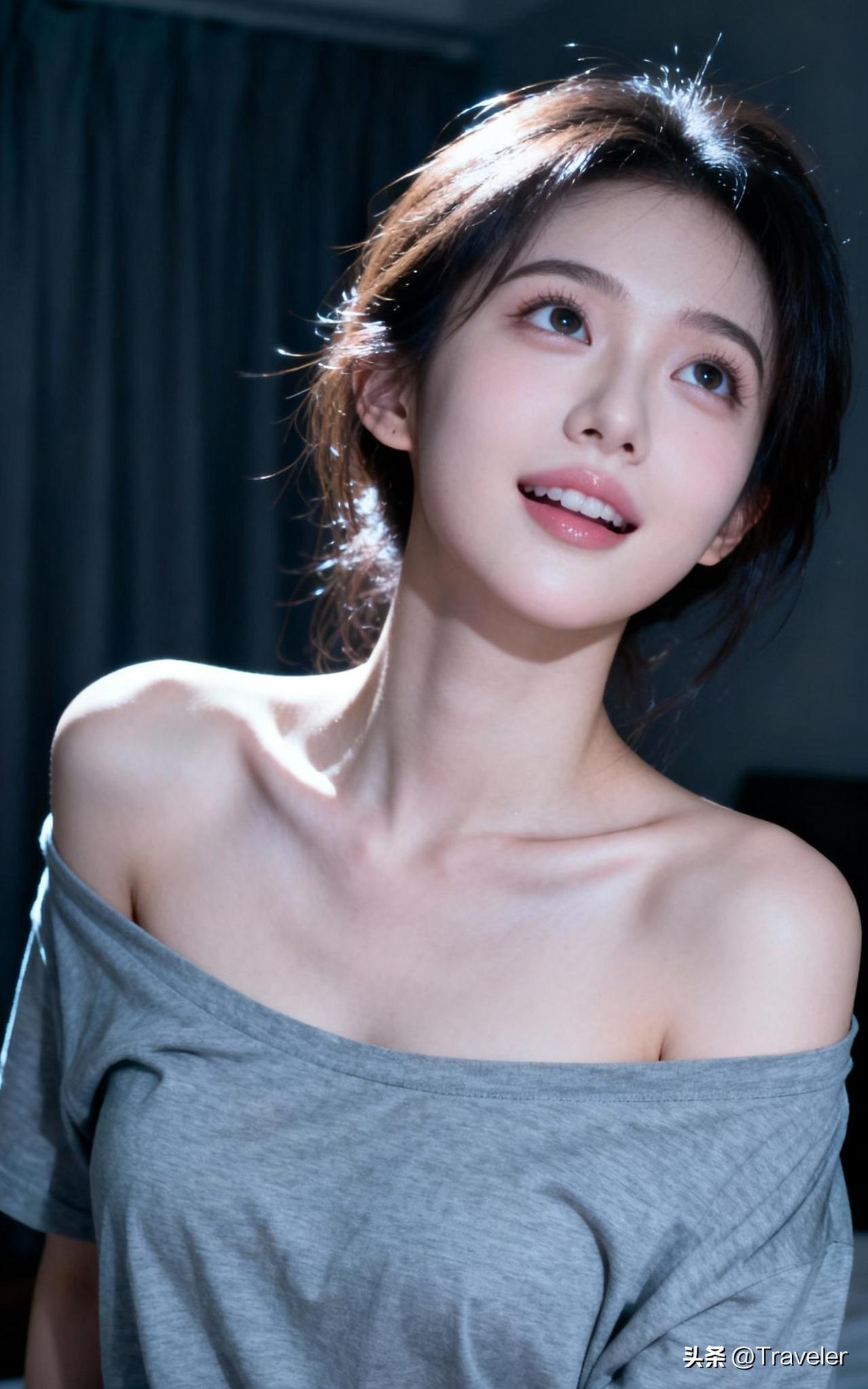 温柔眼神，甜美微笑，少女心爆棚！💖✨