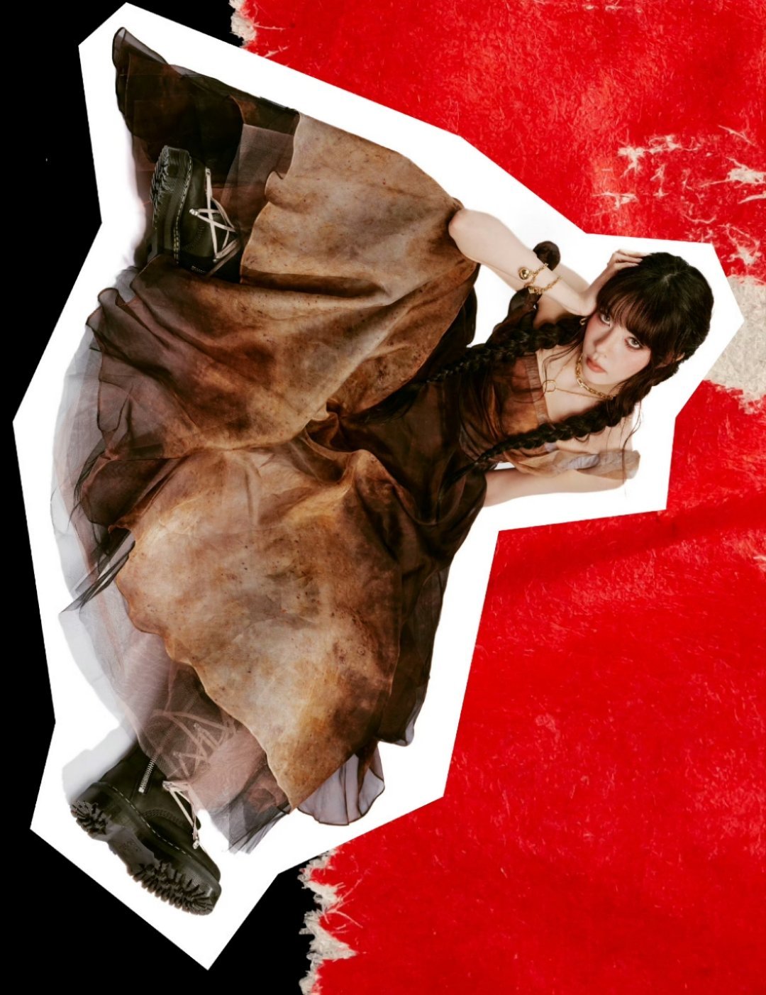 宋妍霏拼贴创意好棒呀！真的好漂亮啊！！！好喜欢双马尾啊！！