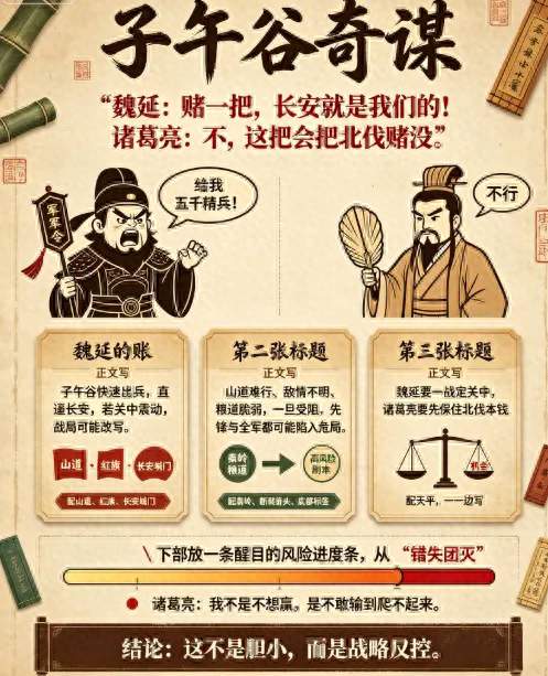 子午谷奇谋：诸葛亮拒绝魏延，是错失良机，还是救了他一命？