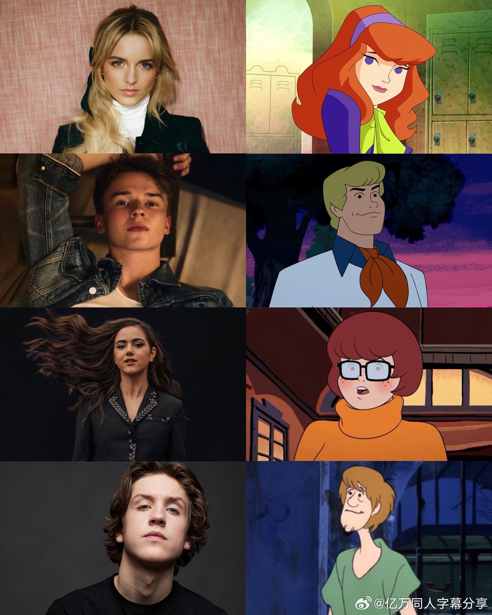 亿万同人字幕组  Netflix真人版《史酷比》剧集的演员阵容：• Mckenn