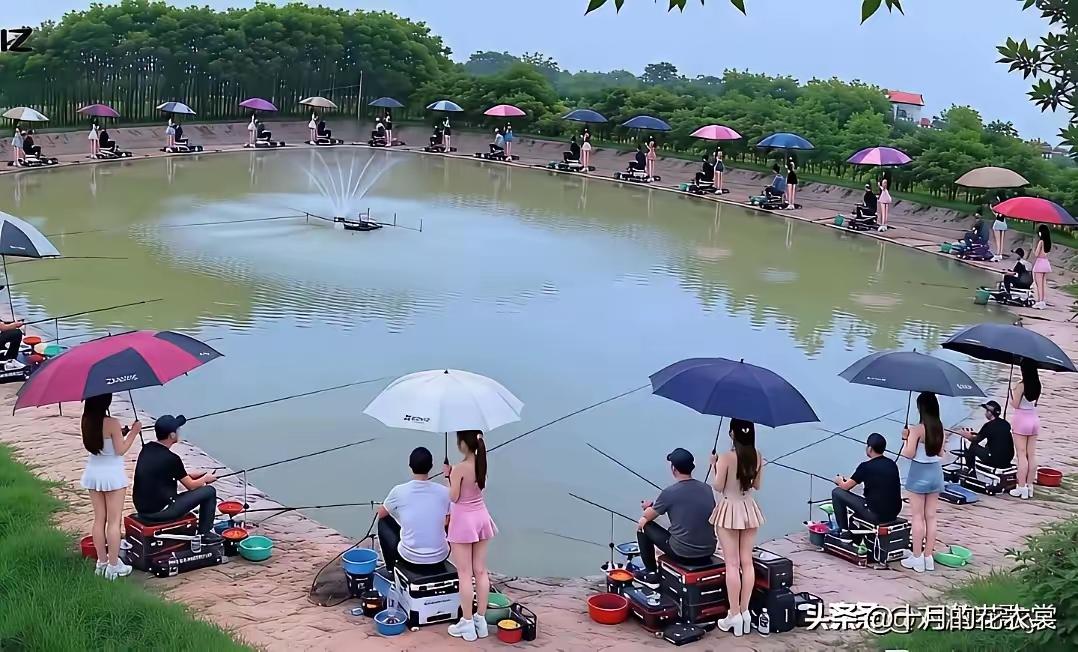 见过无数的钓鱼的，但没有见过这样钓鱼的，这不是一般的钓鱼，是属于“豪华版”的钓鱼