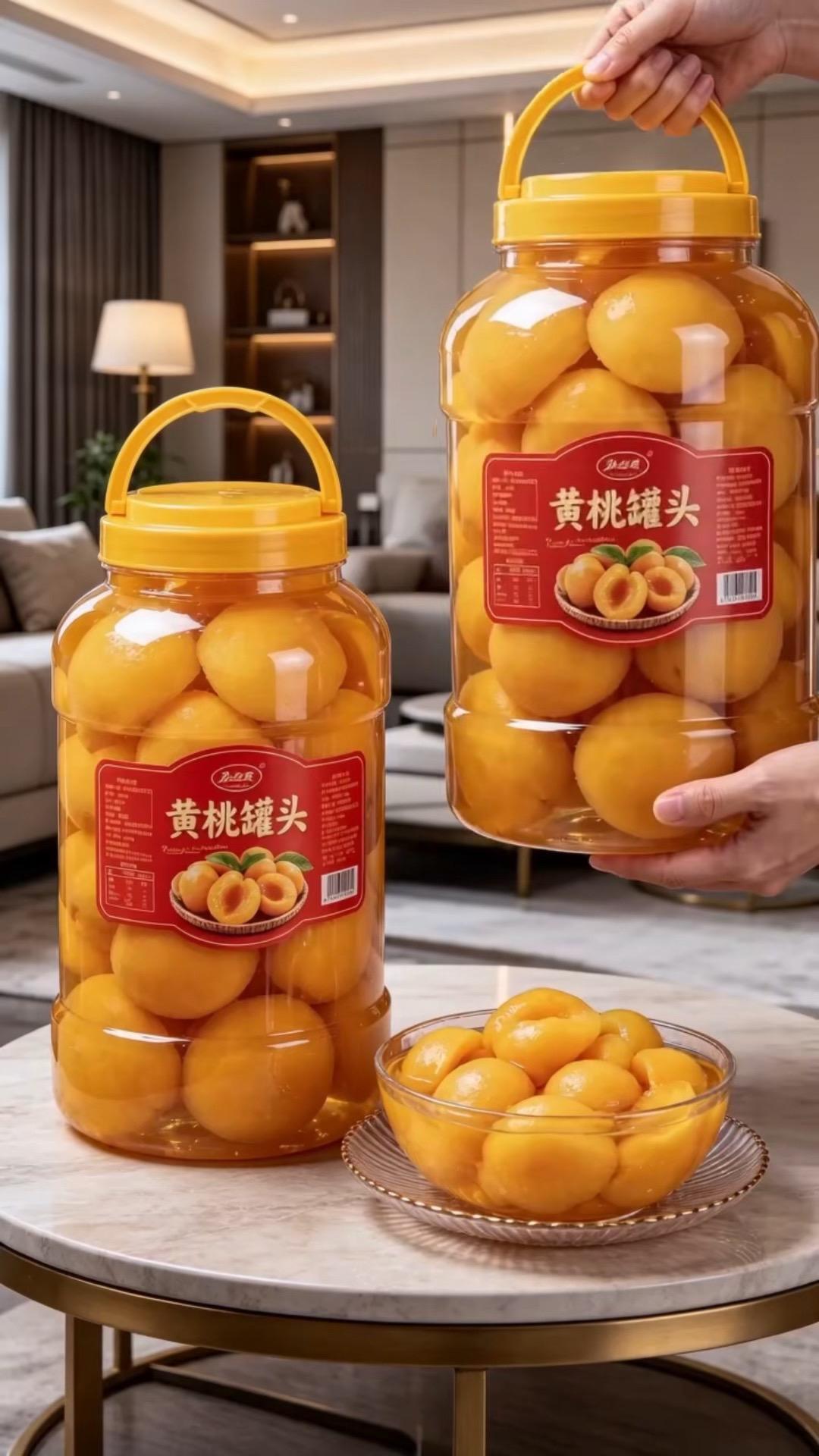 新鲜黄桃罐头 正宗黄桃罐头 来自水果的多巴胺 香甜可口的黄桃罐头 仙女...