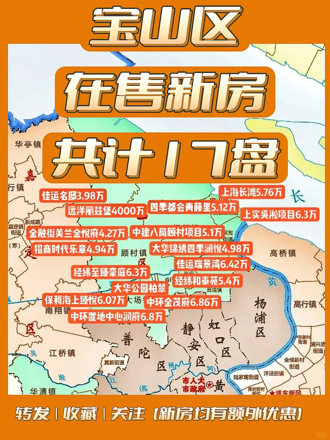 【宝山区】在售新房❗可对接❗有优惠❗