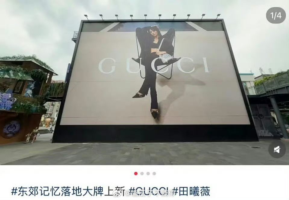 田曦薇Gucci大地广 