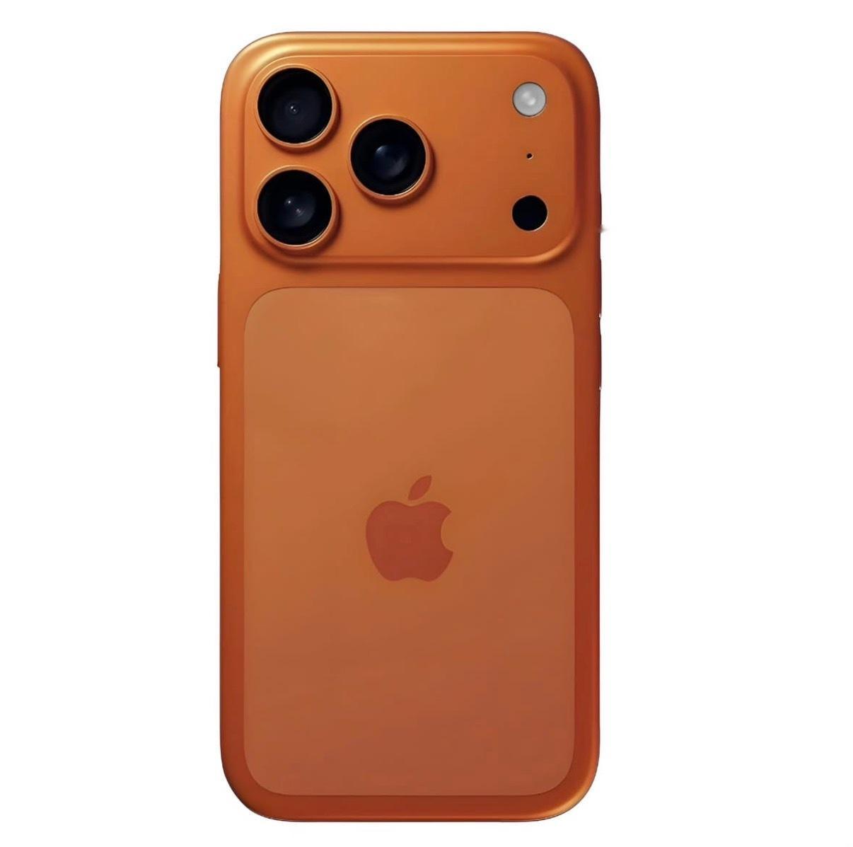 这个配色，不予置评。iPhone17Pro橙色新配色 ​​​