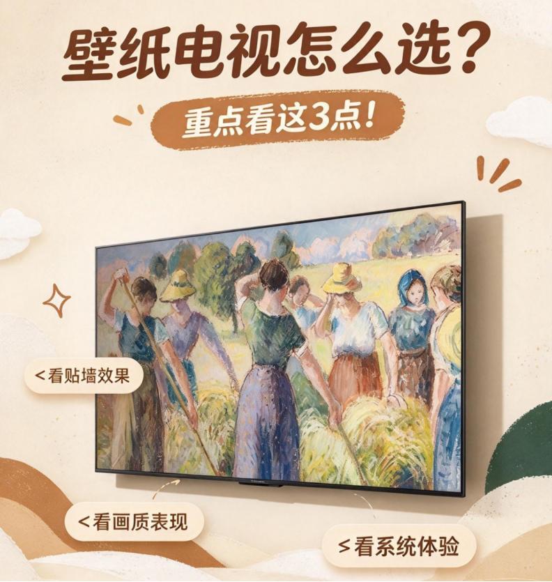双11提前做攻略｜壁纸电视怎么选？这3点看准，少走弯路

双11临近，不少准备家