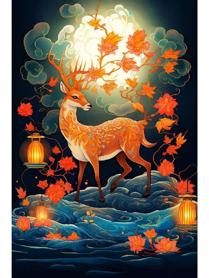 福鹿双全，一鹿生花！运势