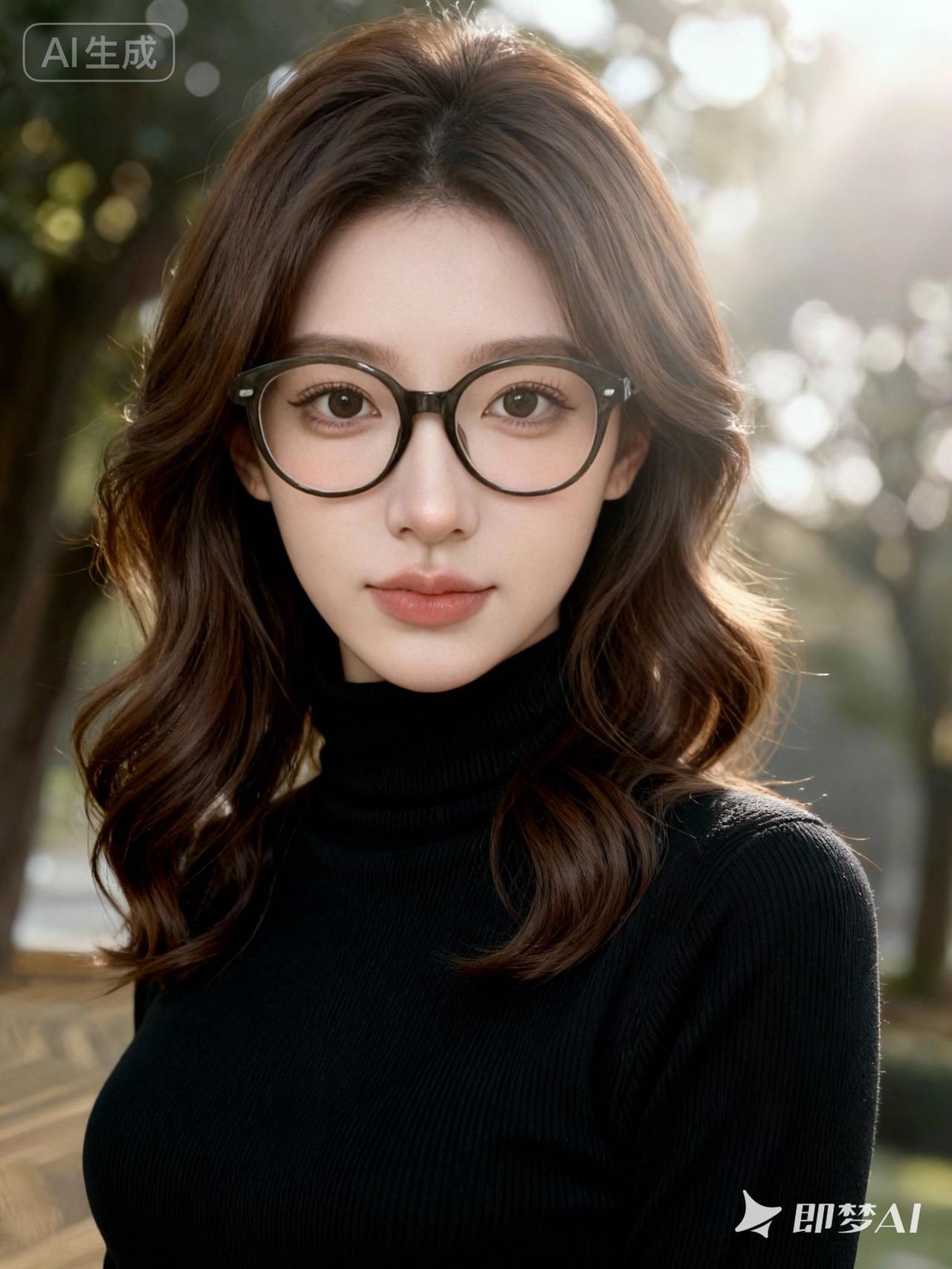 镜中人影，如梦如幻。