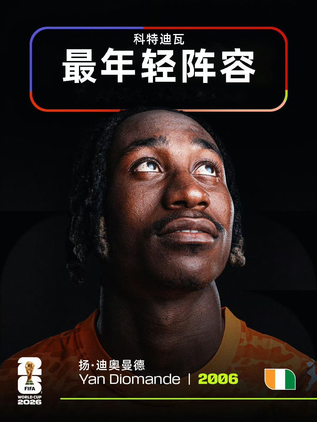 科特迪瓦阵容真年轻啊，青春风暴。