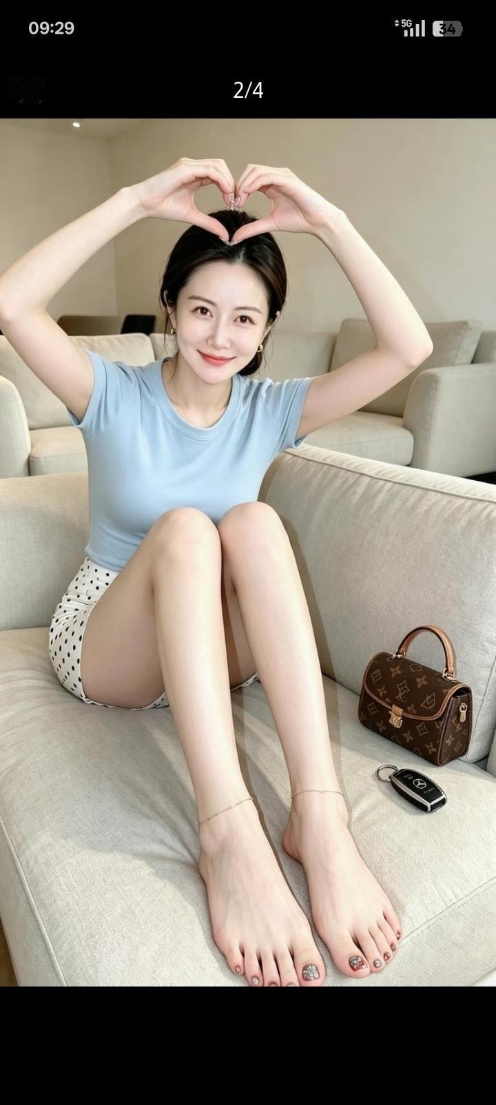 万万没想到美颜相机威力这么大，
一番修饰下来，直接年轻一大截，
看着照片反复对比