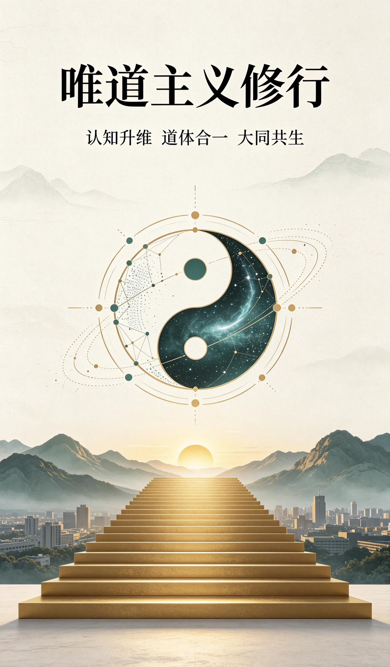 【唯道心语】中国人修行的核心奥义

中国人真正的修行，从来不是闭门枯坐，也不是扎