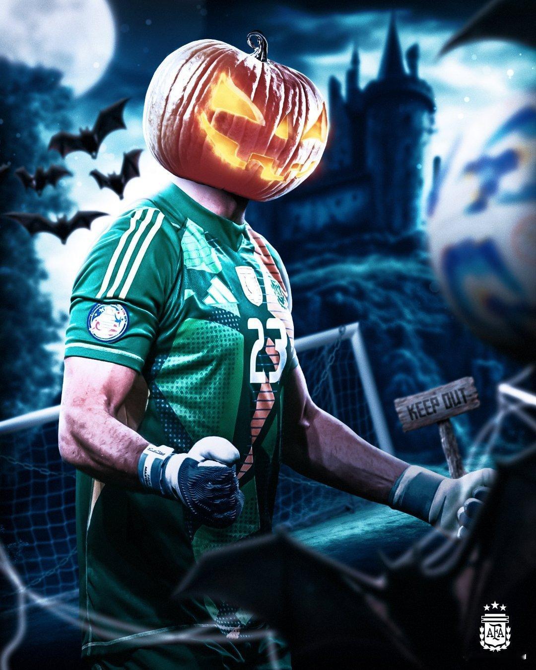 🚨阿根廷国家队：👻 Hᴀᴘᴘʏ Hᴀʟʟᴏᴡᴇᴇɴ! 🎃#马丁内斯##阿根
