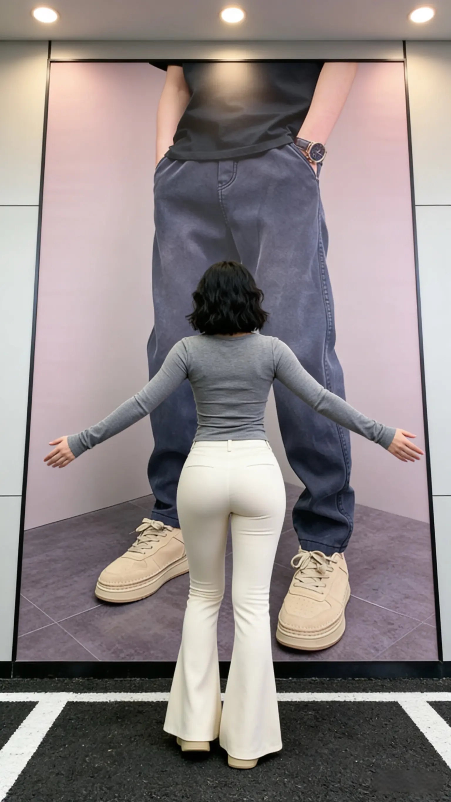 2026春秋季潮牌ins修身长裤男士百搭弹力卫裤美式痞帅牛仔裤子男  ...