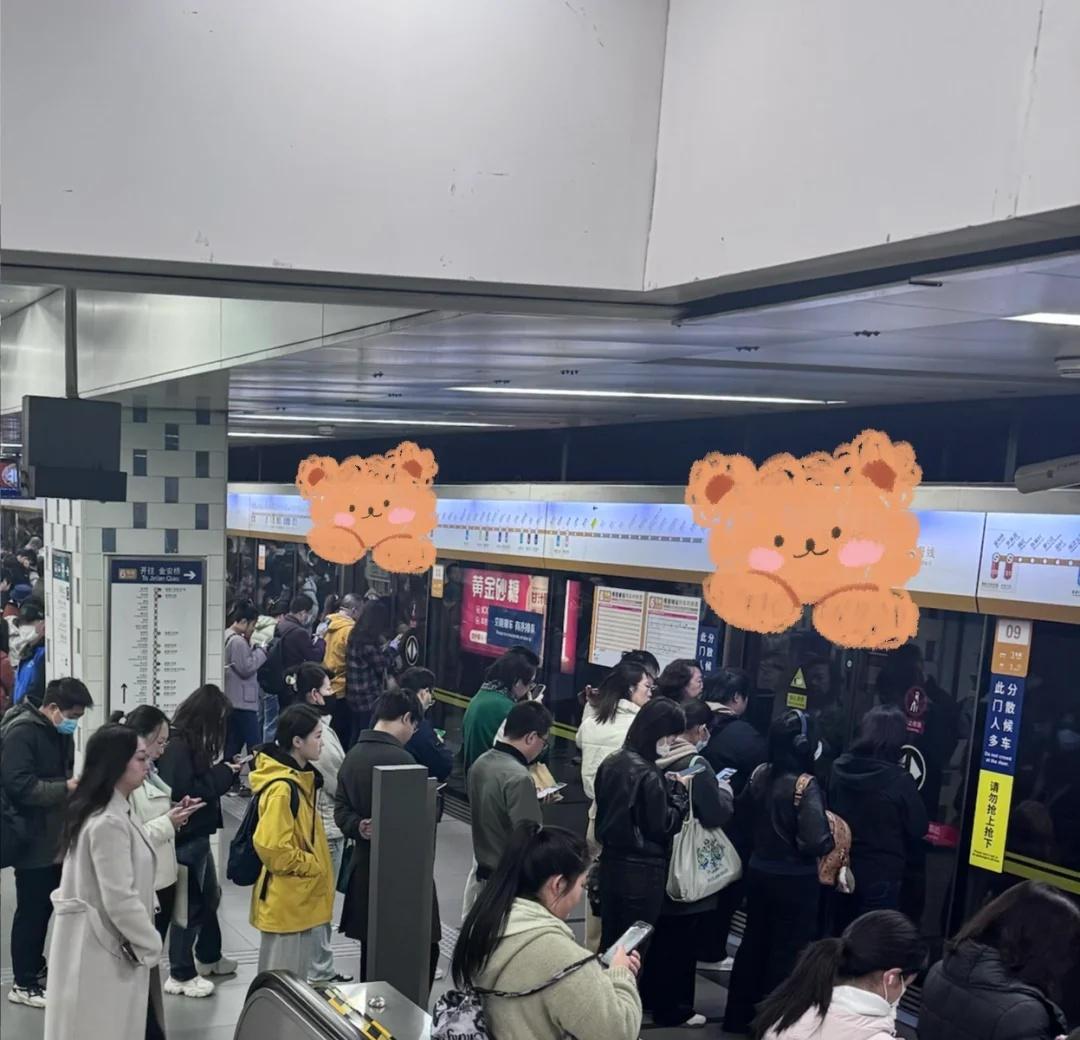 认真提问 🙋‍♀️6号线是故障了么
拥挤的地铁高峰 上下班地铁上日常 地铁 地