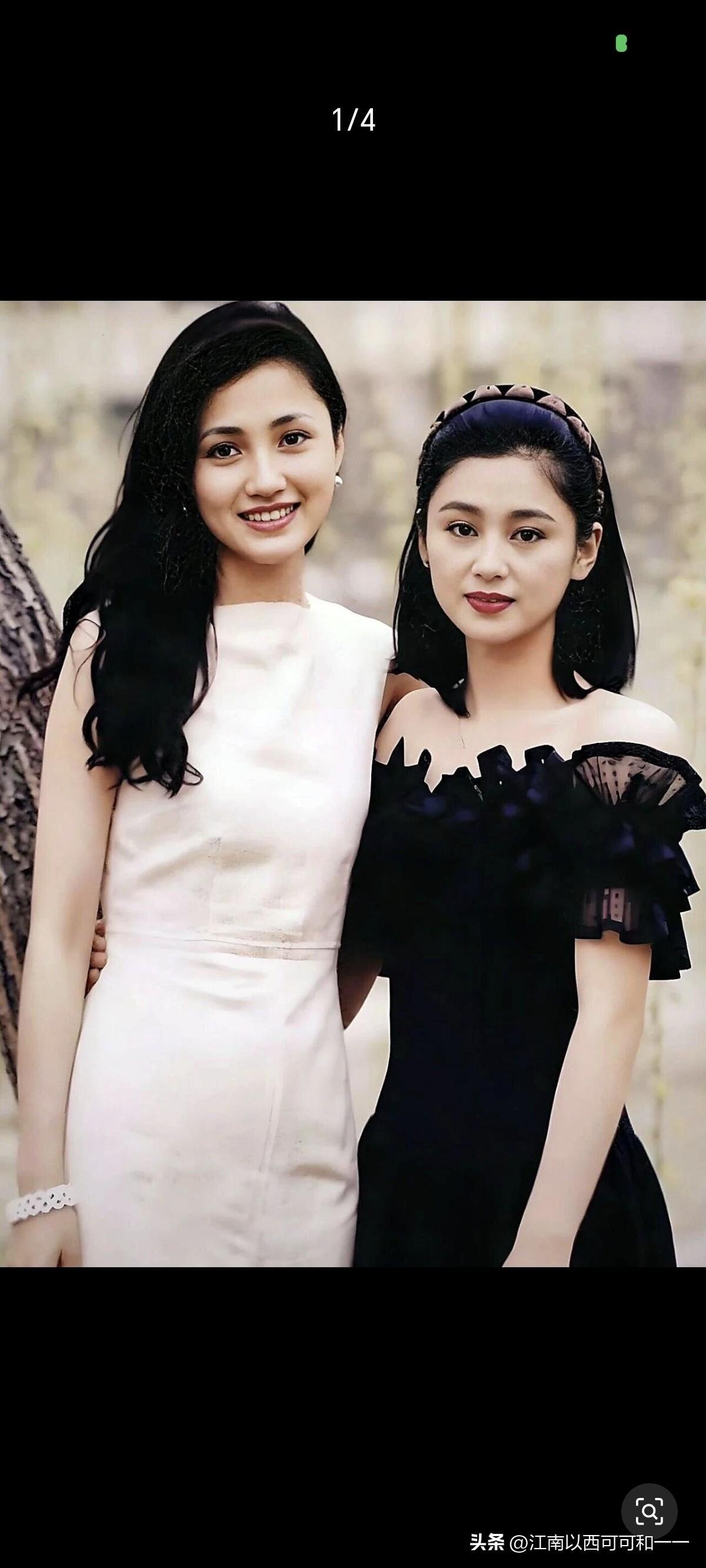 这两大美女年轻时候谁更美？
一、林芳兵（左侧白衣女演员）
经典代表作
1. 《唐
