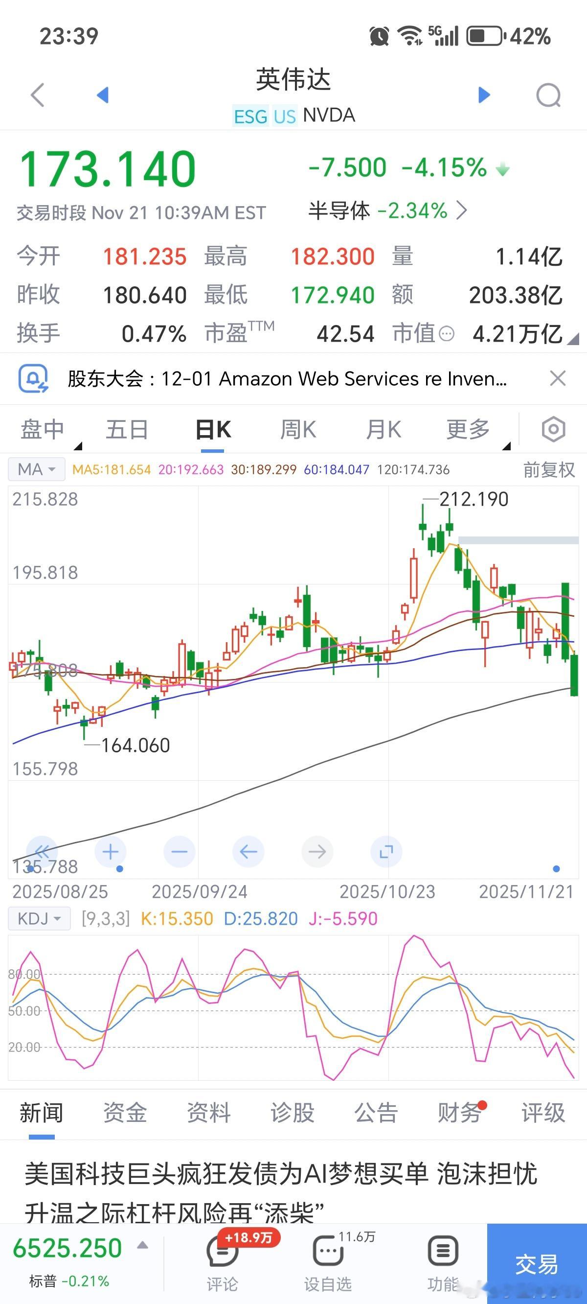 英伟达被背后资本做空了～ 