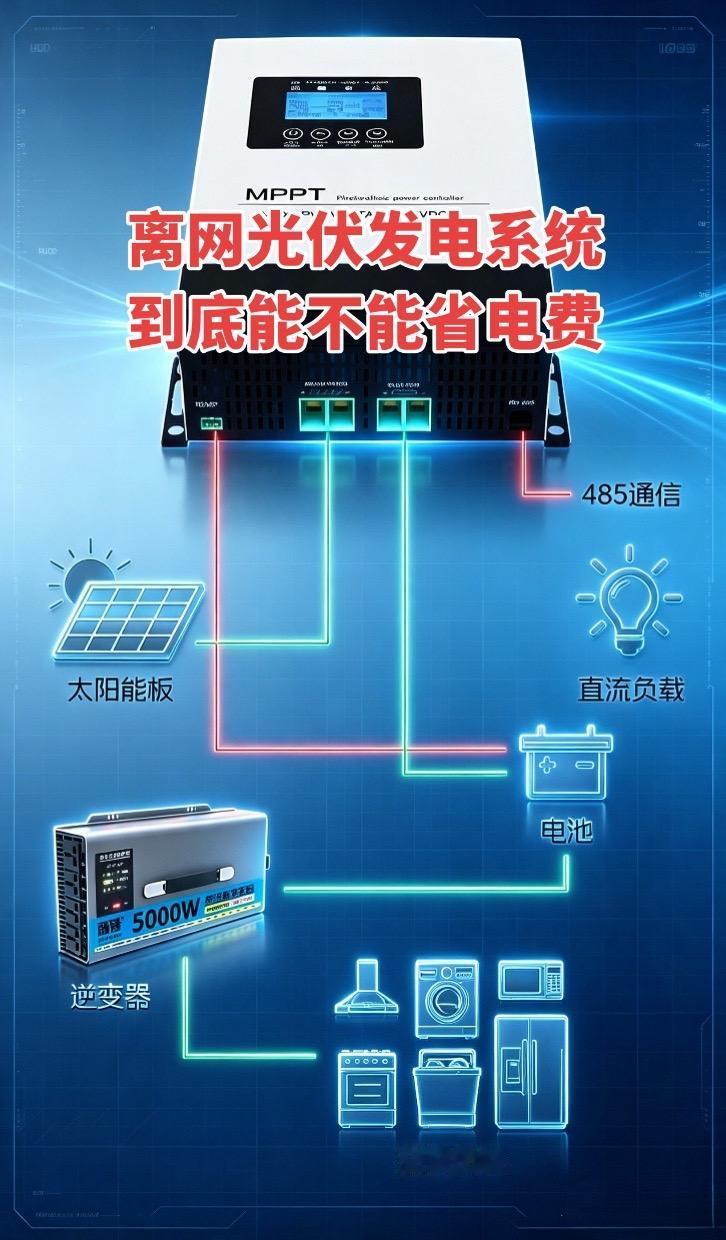 最近一直在琢磨离网光伏发电系统，想知道它到底能不能帮我省电费。有没有用过的朋友来