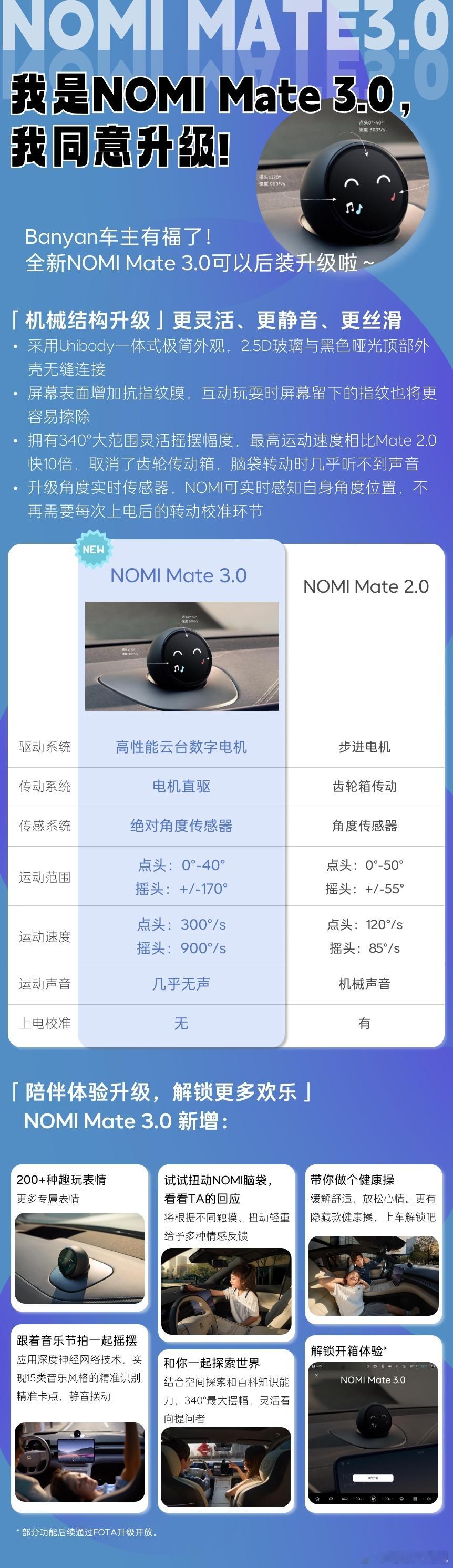 NT2.0 Banyan车主有福了全新NOMI mate 3.0可以后装升级啦[