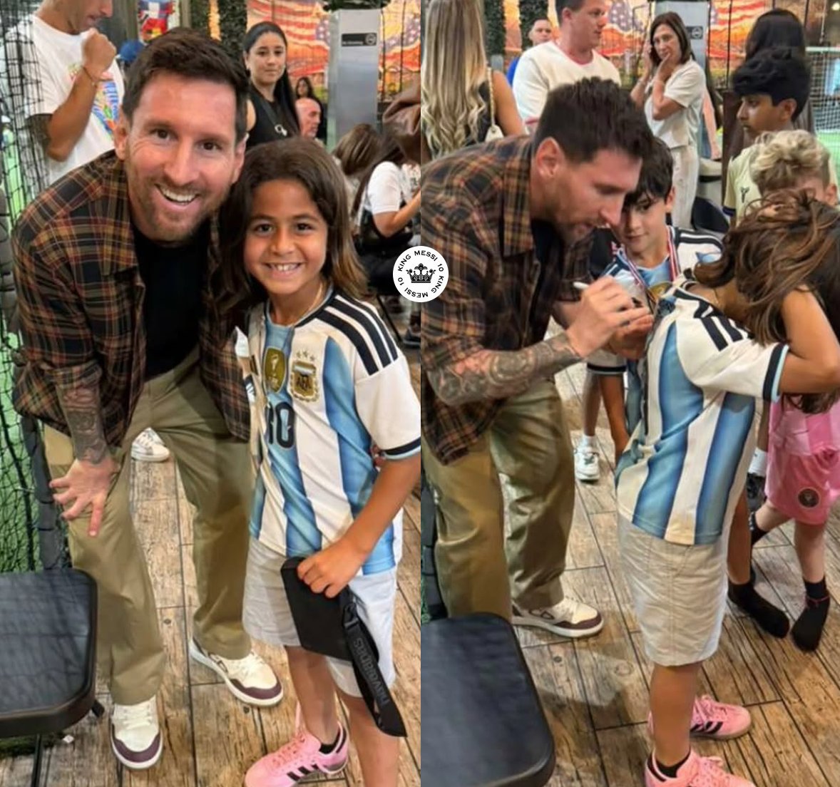 梅西和球迷合影！📸📸📸梅西梅西