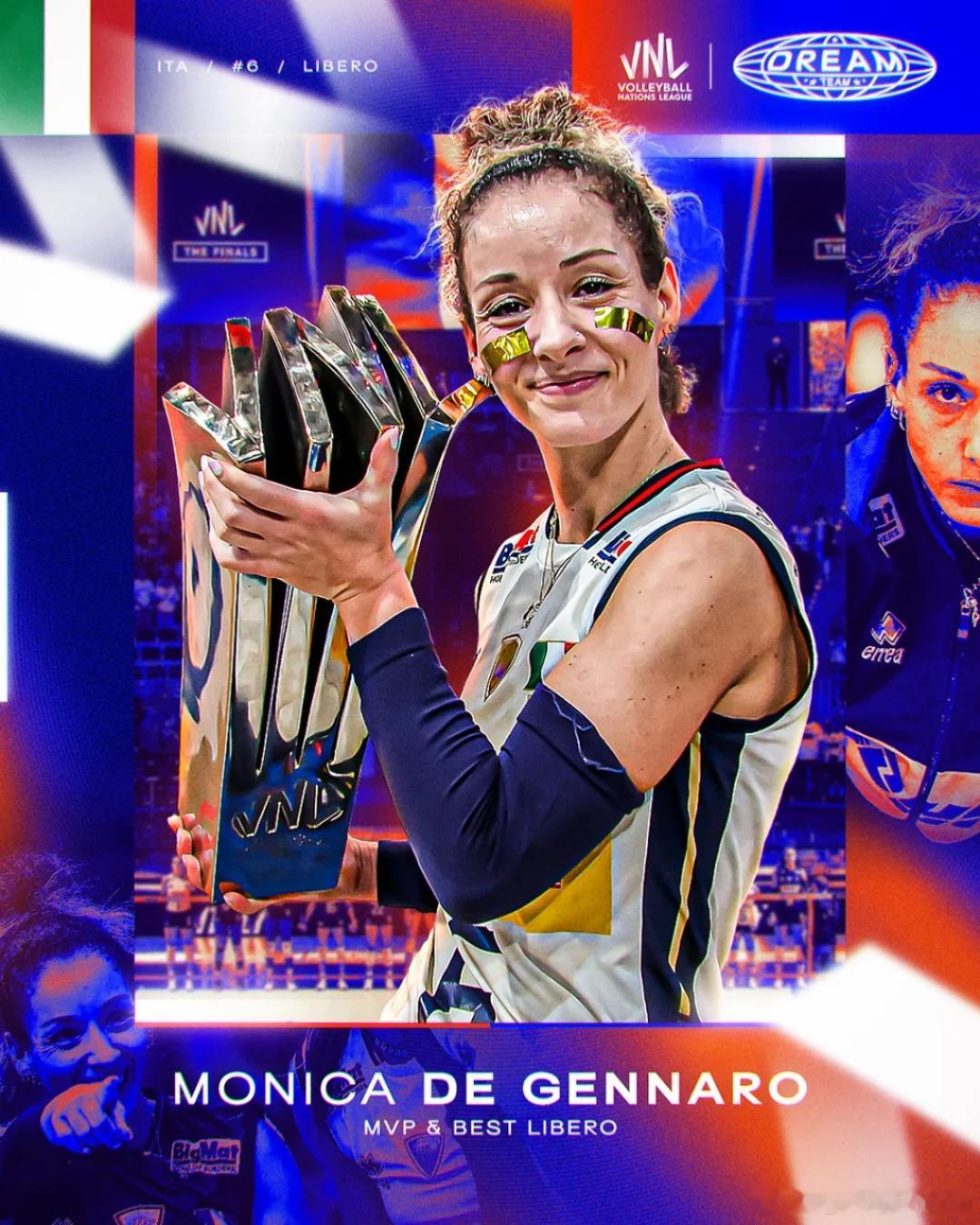 2025世界女排联赛 👇 2025年女排VNL最佳阵容已全部产生：🌟 MVP