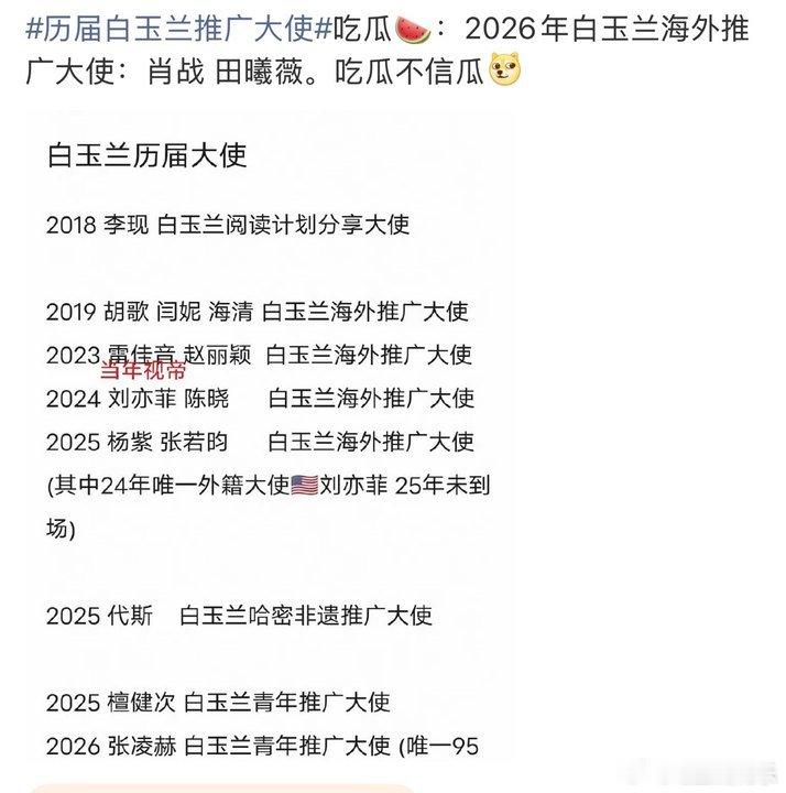 网传白玉兰海外推广大使肖战田曦薇网传肖战田曦薇白玉兰海外推广大使白玉兰海外推广大