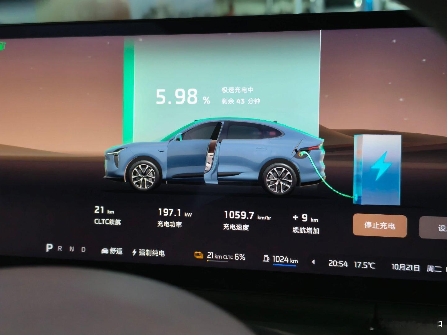 我丢，智己 LS6 这个充电速度有点东西。新能源汽车 ​​​