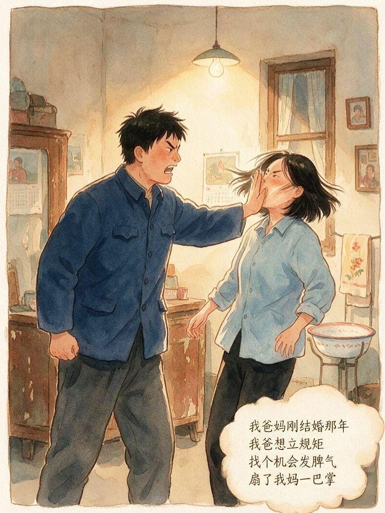 我爸为了展现家庭地位，给了我妈一记耳光，没想到我妈直接硬刚…