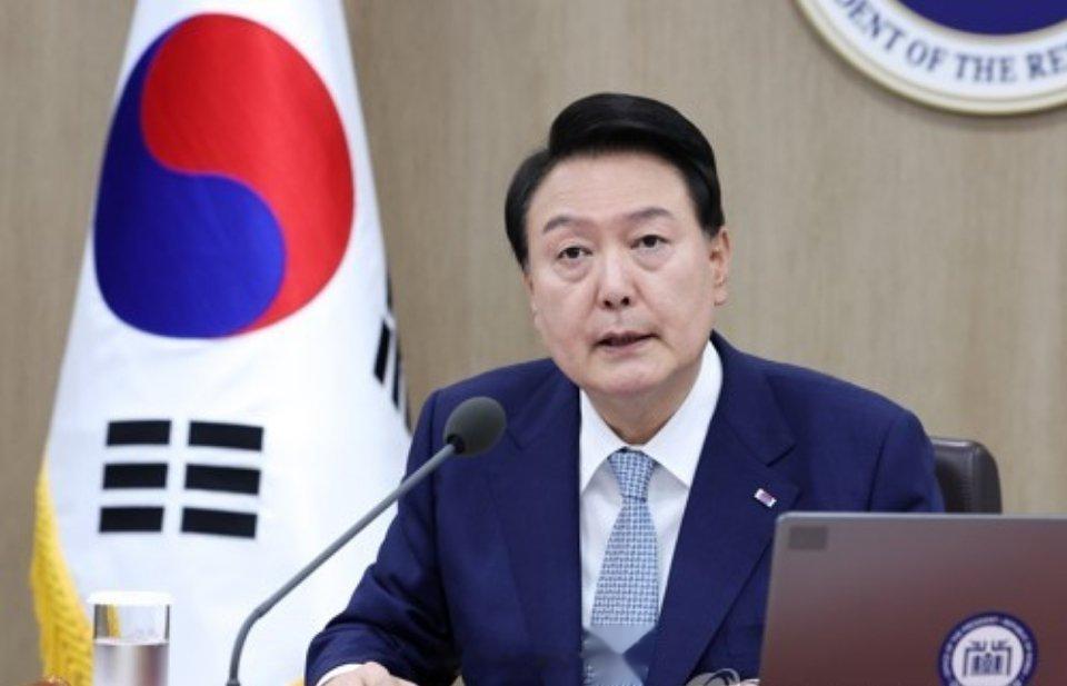 韩国总统尹锡悦今天表示，必须表明，国际社会压制朝鲜核计划的决心比其核野心更强大。