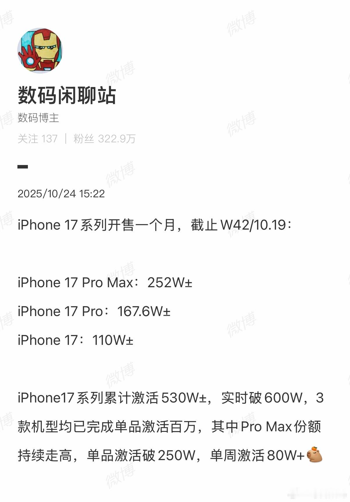 iPhone17全版本激活量曝光真是没想到，都说iPhone17标准版香，没想到