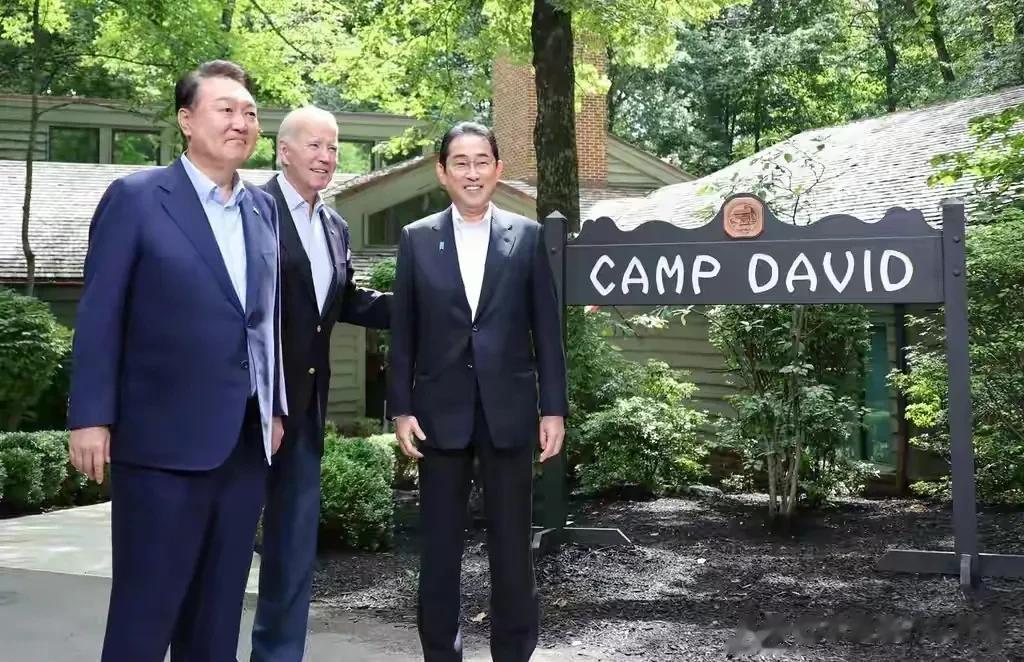 美日韩三国领导人发布了所谓《戴维营精神》《戴维营原则》《协商约定》三份文件，声称