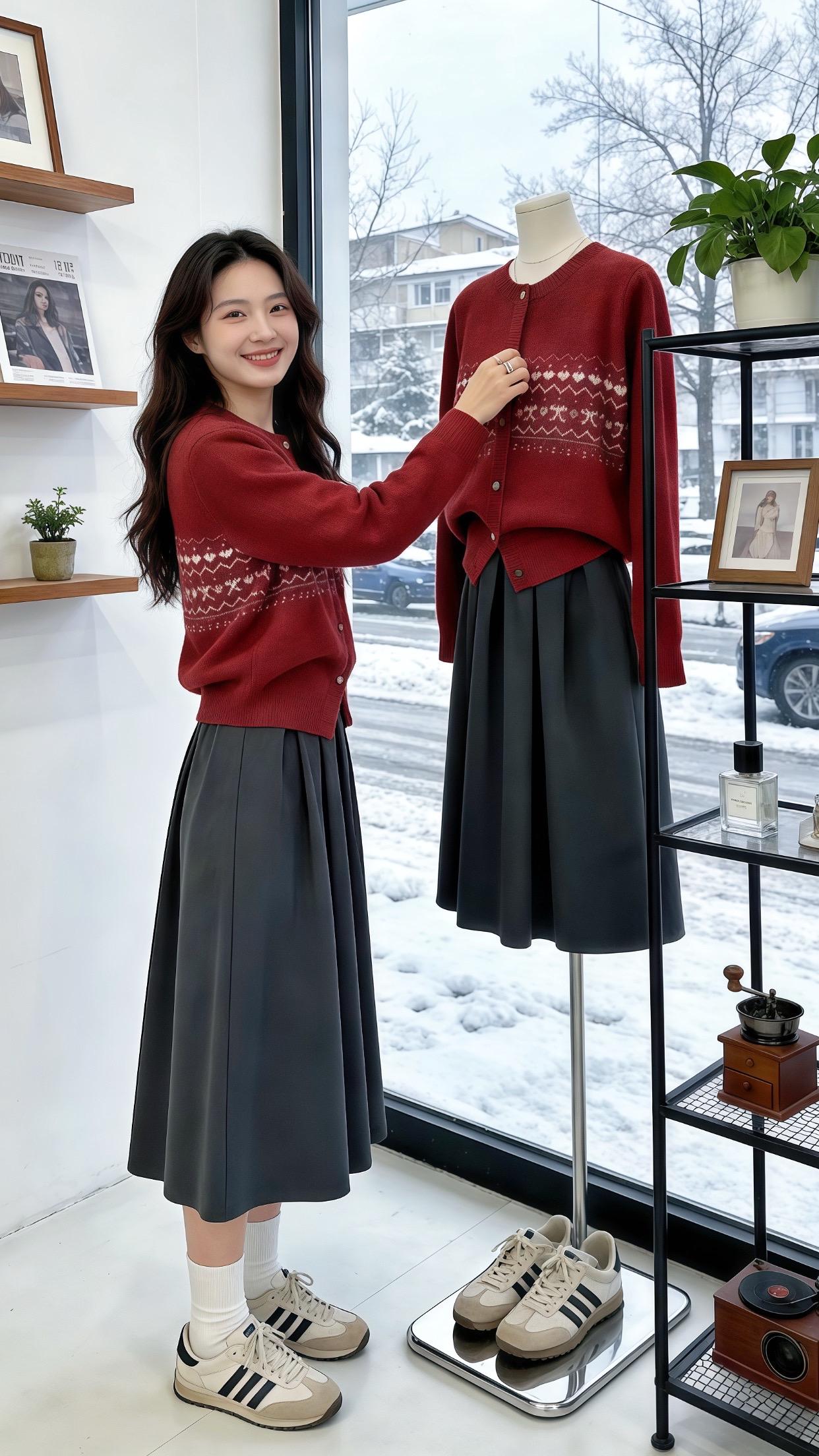 微胖女生冬日衣服测评 冬日穿搭一周不重样 秋冬适合来点不沉闷穿搭 是时...