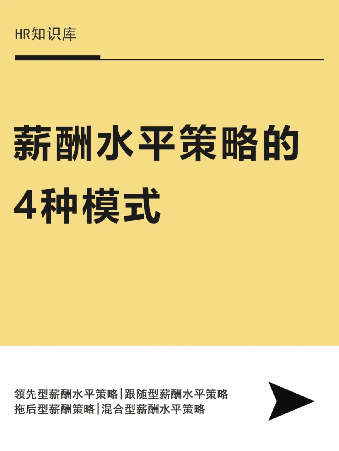 HR干货 | 薪酬水平策略的四种模式