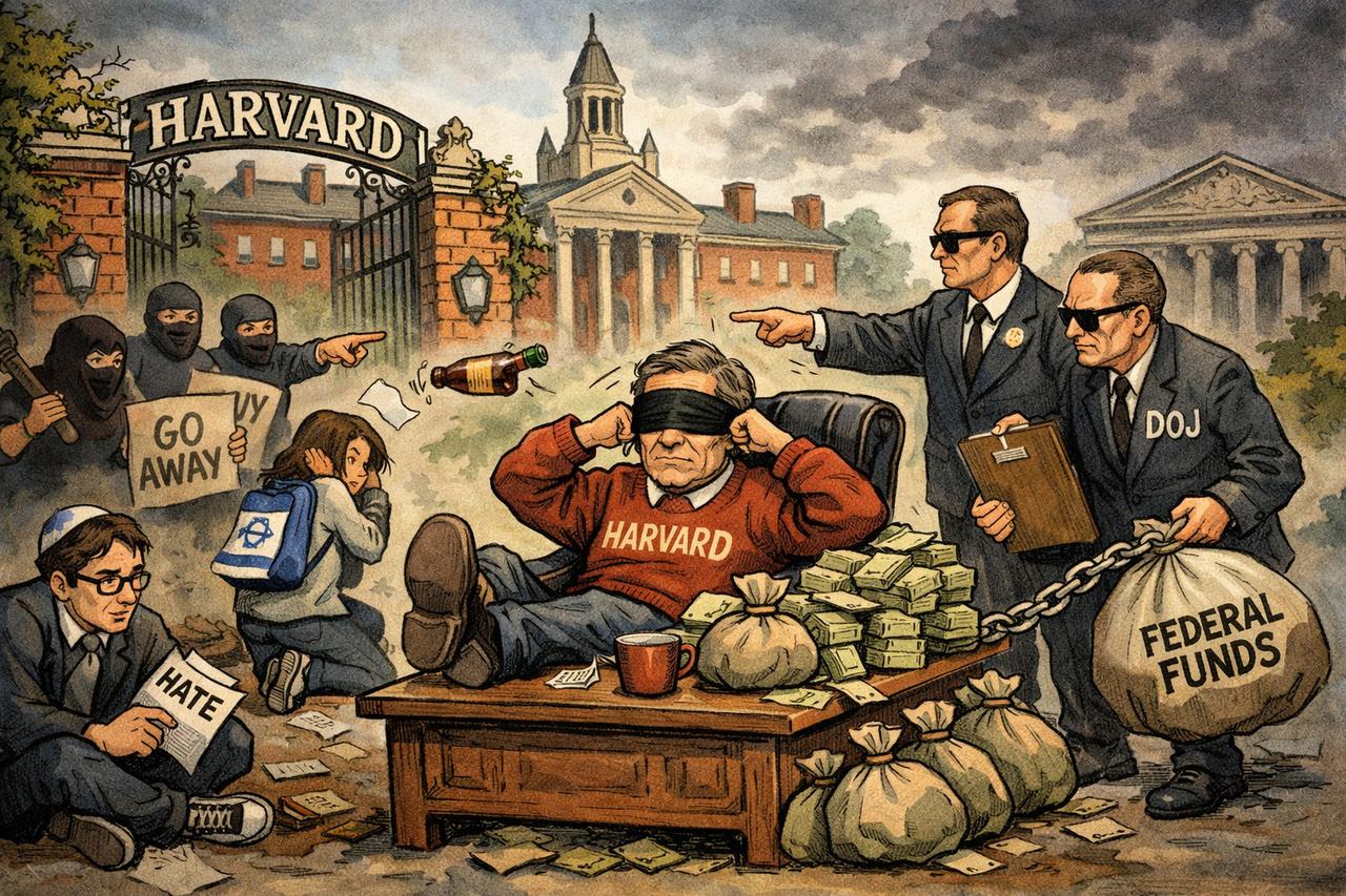 美国司法部起诉哈佛大学，指控其对犹太和以色列学生遭受的敌意“故意漠视”，并寻求追