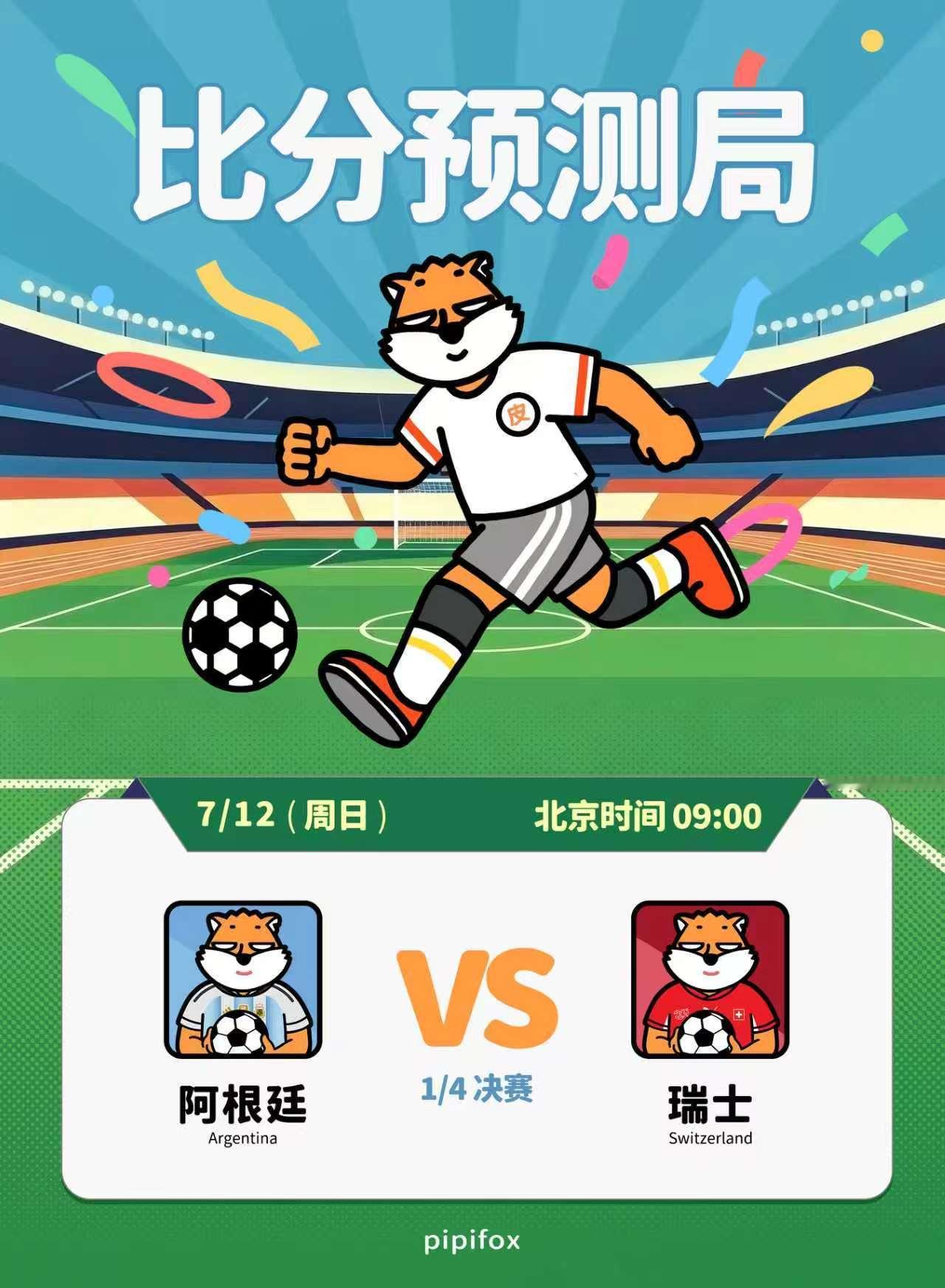世界杯比分预测局|阿根廷VS瑞士 ⚽️世界杯1/4决赛最后一场！快来一起猜比分?