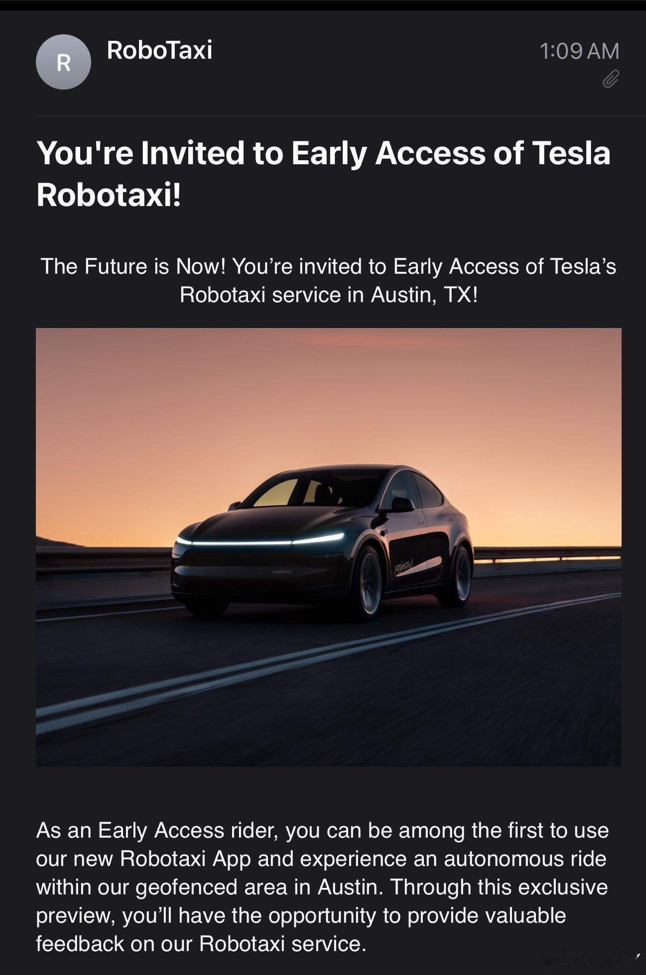 特斯拉正式官宣将在周日于奥斯丁发布 Robotaxi 服务。 ​​​