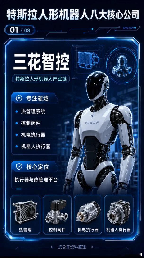 特斯拉Optimus人形机器人背后的八大核心公司当特斯拉Optimus人形机器人