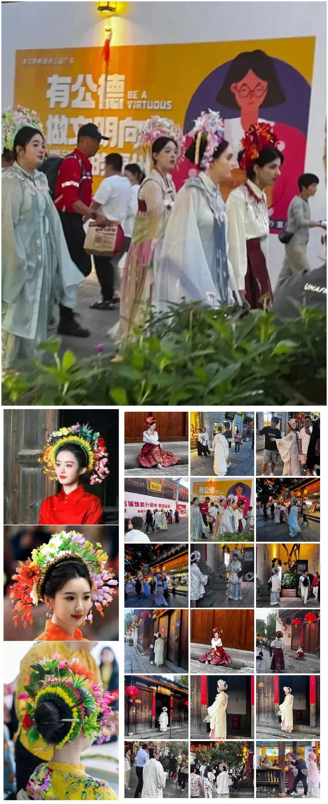 惊艳！金发碧眼的外国女孩扮“蟳蜅女”亮相福州三坊七巷，传统服饰焕发新活力



