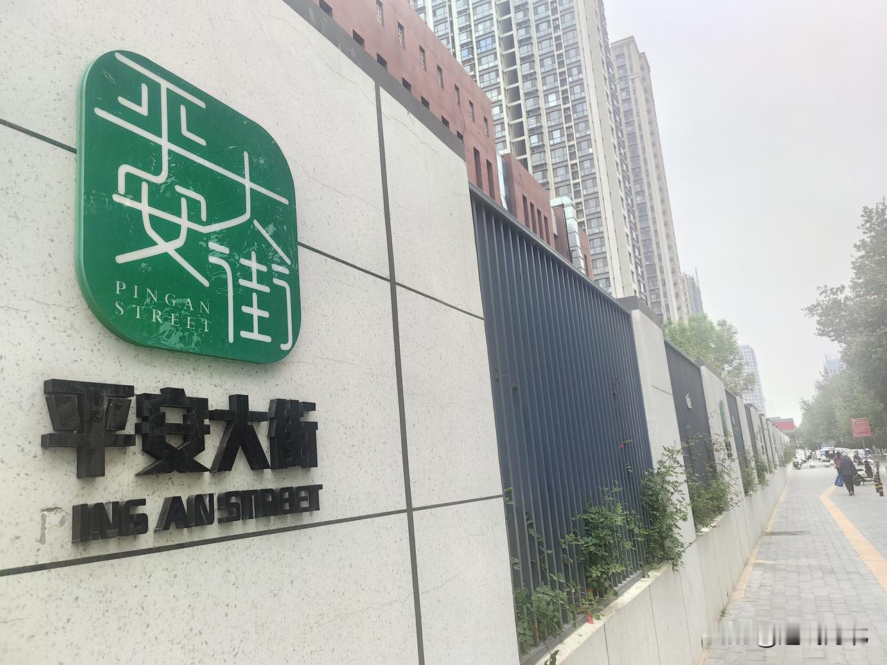 石家庄平安大街标识现“瑕疵”  多处英文标识缺字母“P”】4月21日，有市民在石