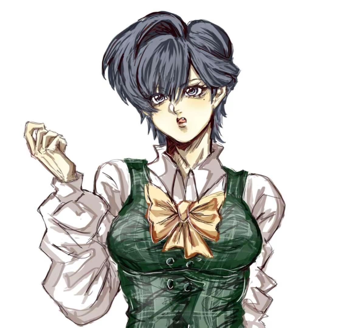 好喜欢佳蓝眼睛亮亮的样子。。画之画之╭(╯ε╰)╮指绘