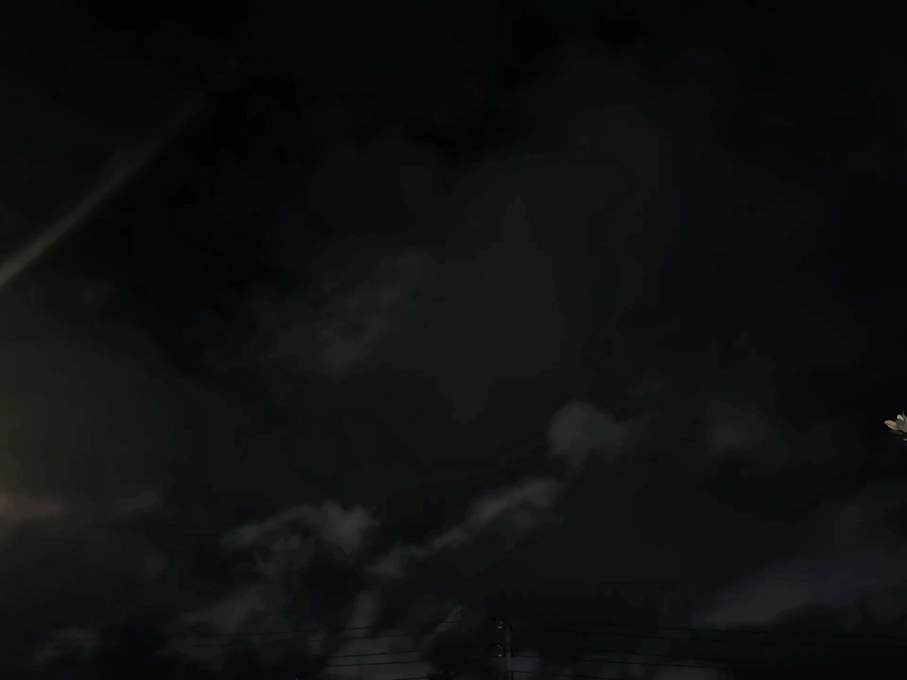 好大的风啊看见了吗明天会是大晴天吧！ 