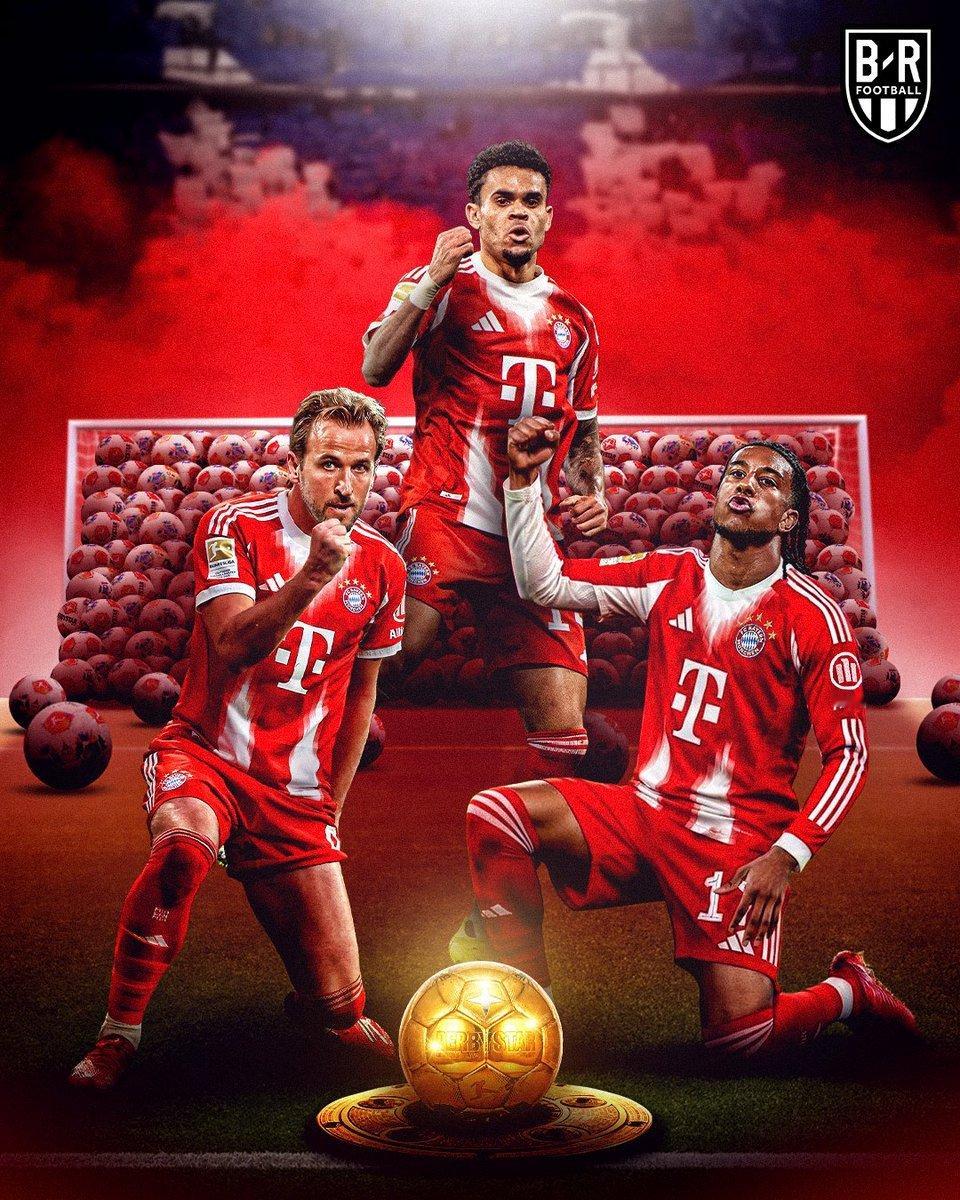 拜仁慕尼黑本赛季105个进球是德甲历史上最多的一季 💥他们打破了自己1971-