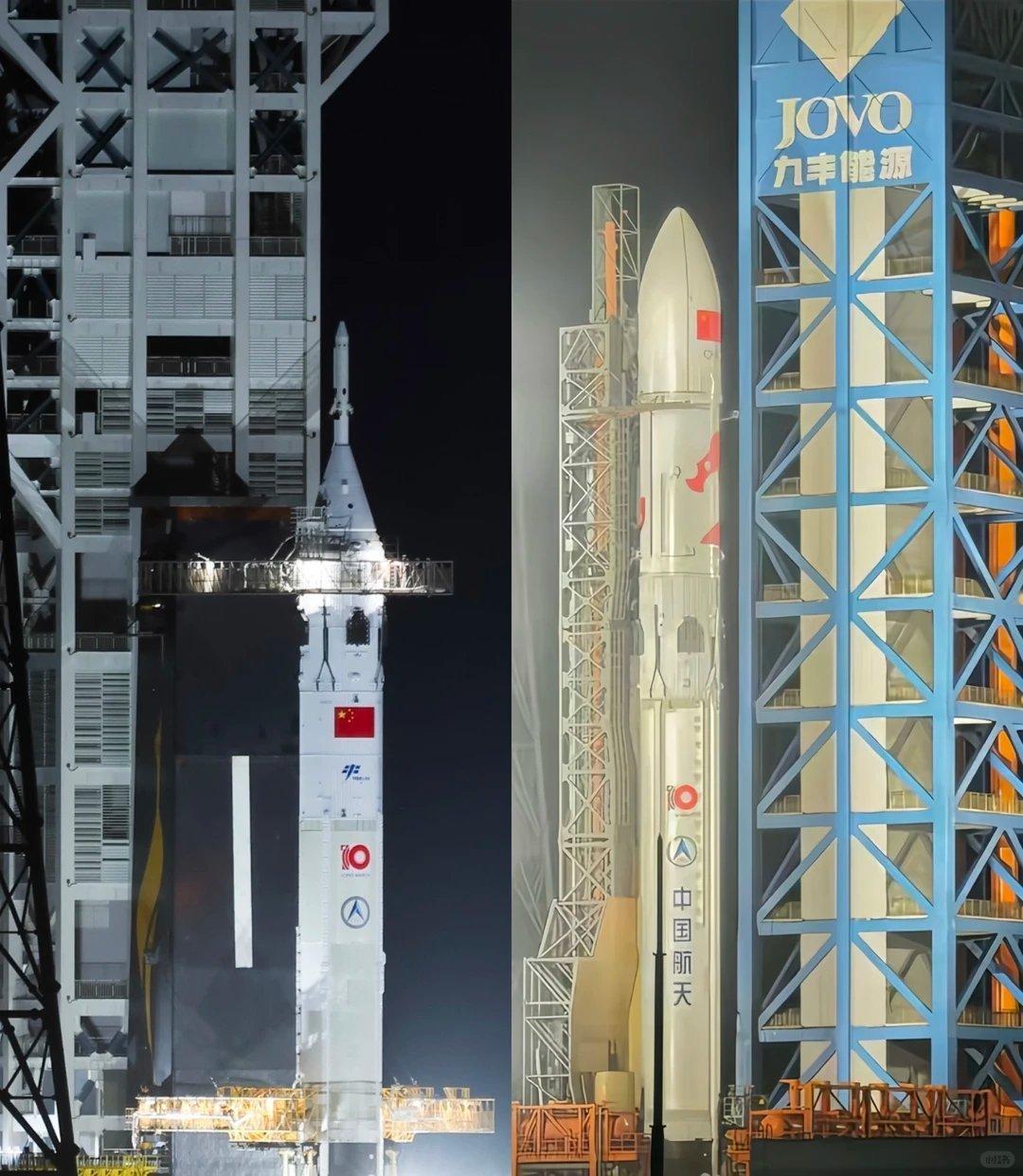 长征十号系列试验箭、长征十号乙X1火箭尺寸对比图 