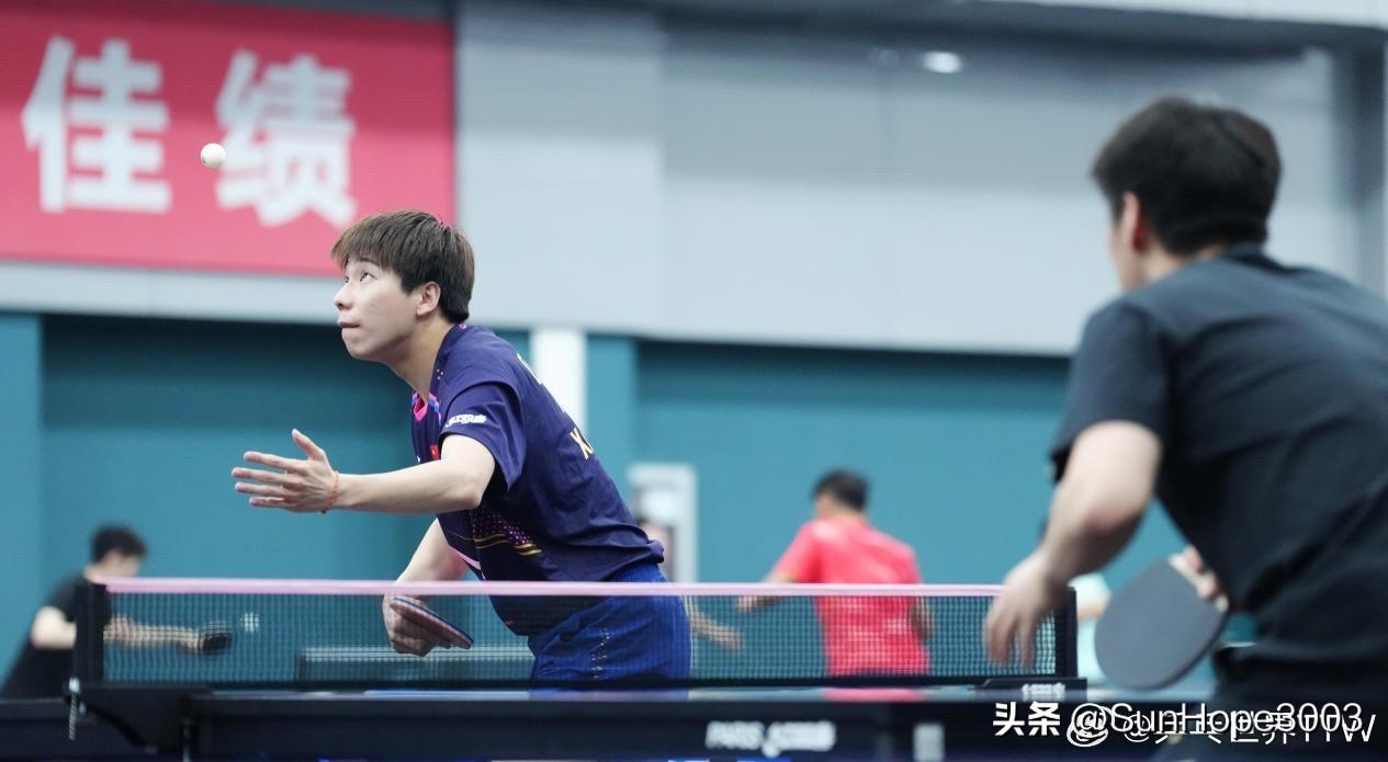 3.6日，伦敦世乒赛团体赛，国乒队内赛比赛结果公布，
女队陈幸同确认入选，男队徐